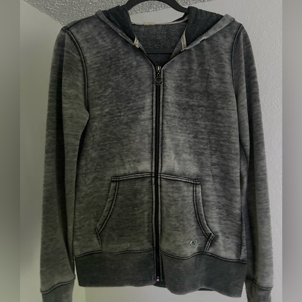 Roxy light grey zip up